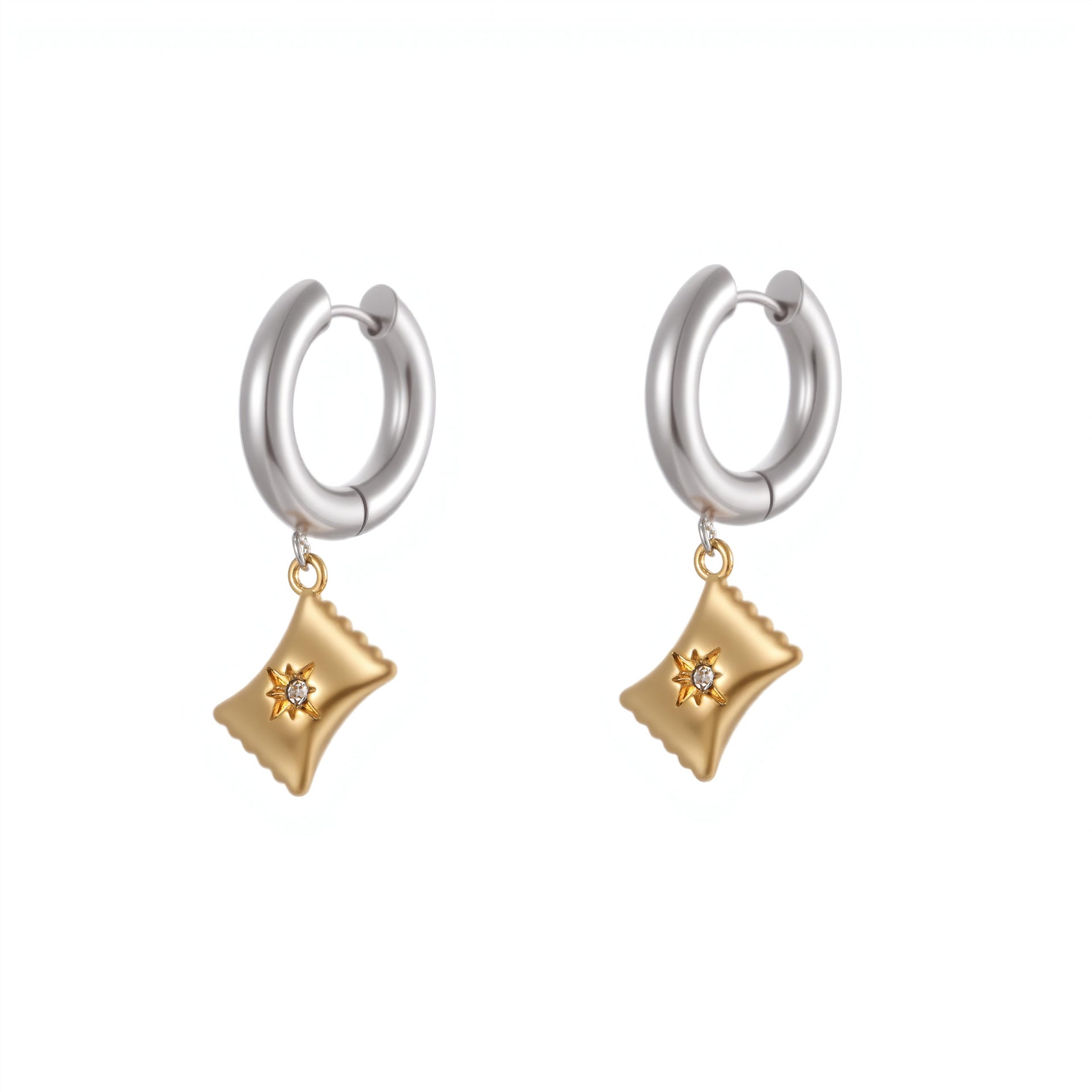 Wholesale Christmas tree heart Stainless Steel Earrings