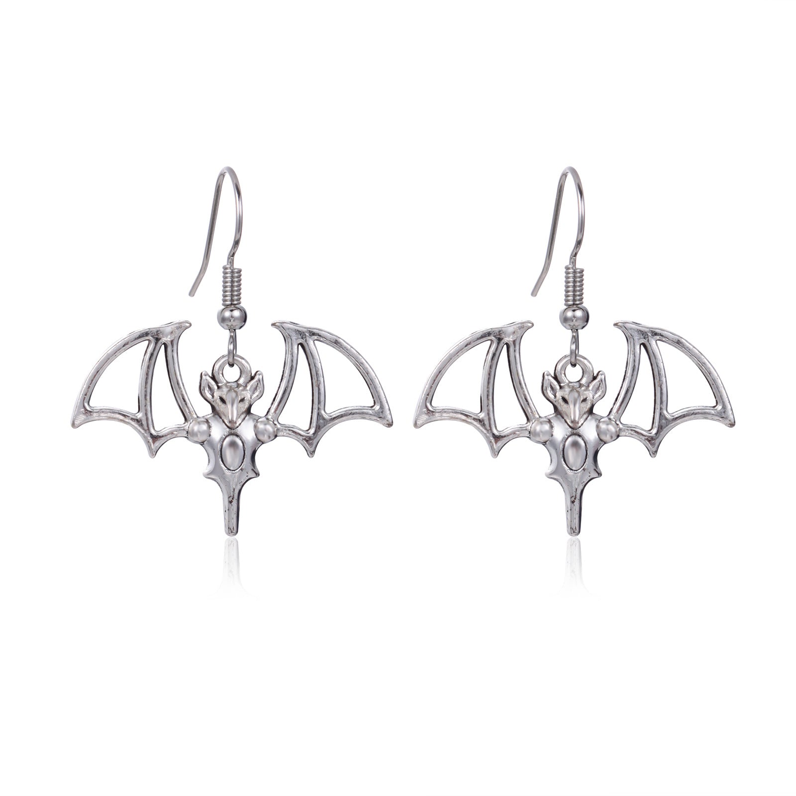 Wholesale  Skull Pumpkin Earrings Silver Tone Zinc Alloy Rhinestone Jewelry Party Wear For Women