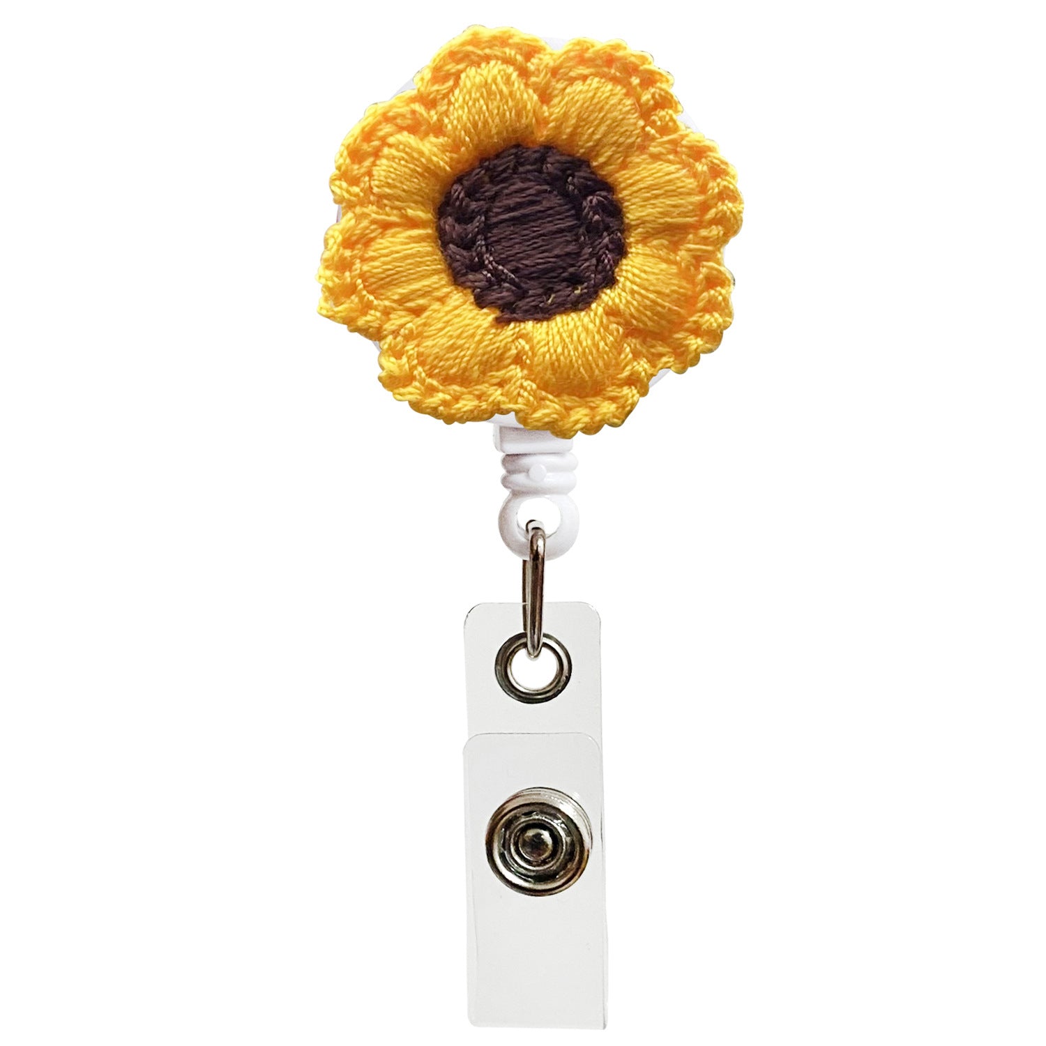 Wholesale ABS Felt Sunflower Keychain