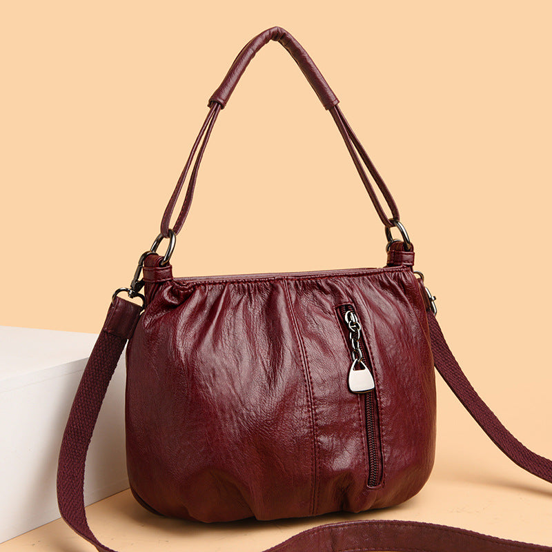 Wholesale Fashion Retro Multi-layer Large Capacity Shoulder Crossbody Bag