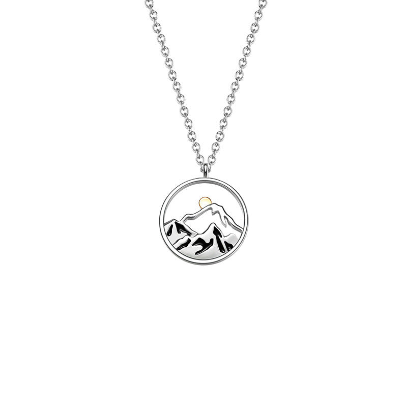 Wholesale Couples Fashion Small Fresh Dripping Gum Mountain Alliance Sea Oath Necklace