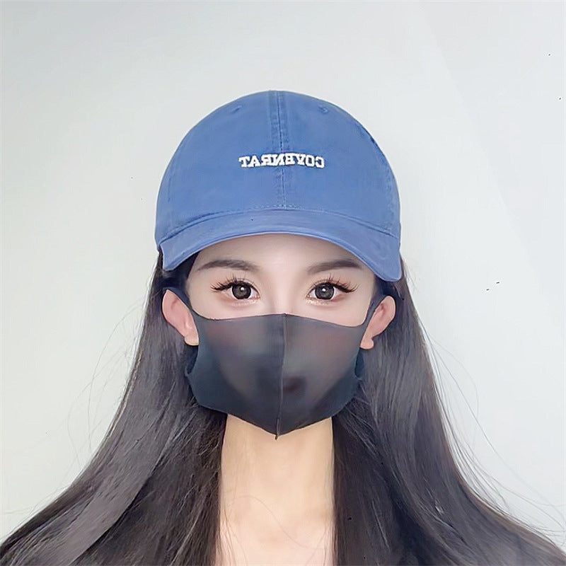 Wholesale Purple Big Head Face Small Baseball Cap Women's Fashion All-match Cap for Men