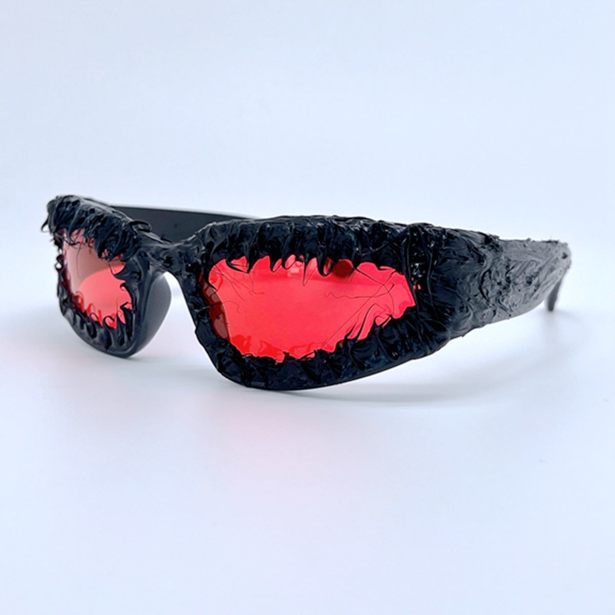 Wholesale Punk Cat Eye Sports Drip Gel Eye Protection Sunglasses