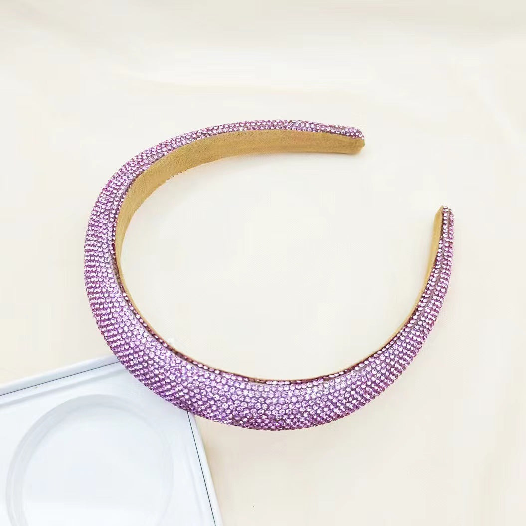 Wholesale Diamond Love Valentine's Day Sponge Head Hoops