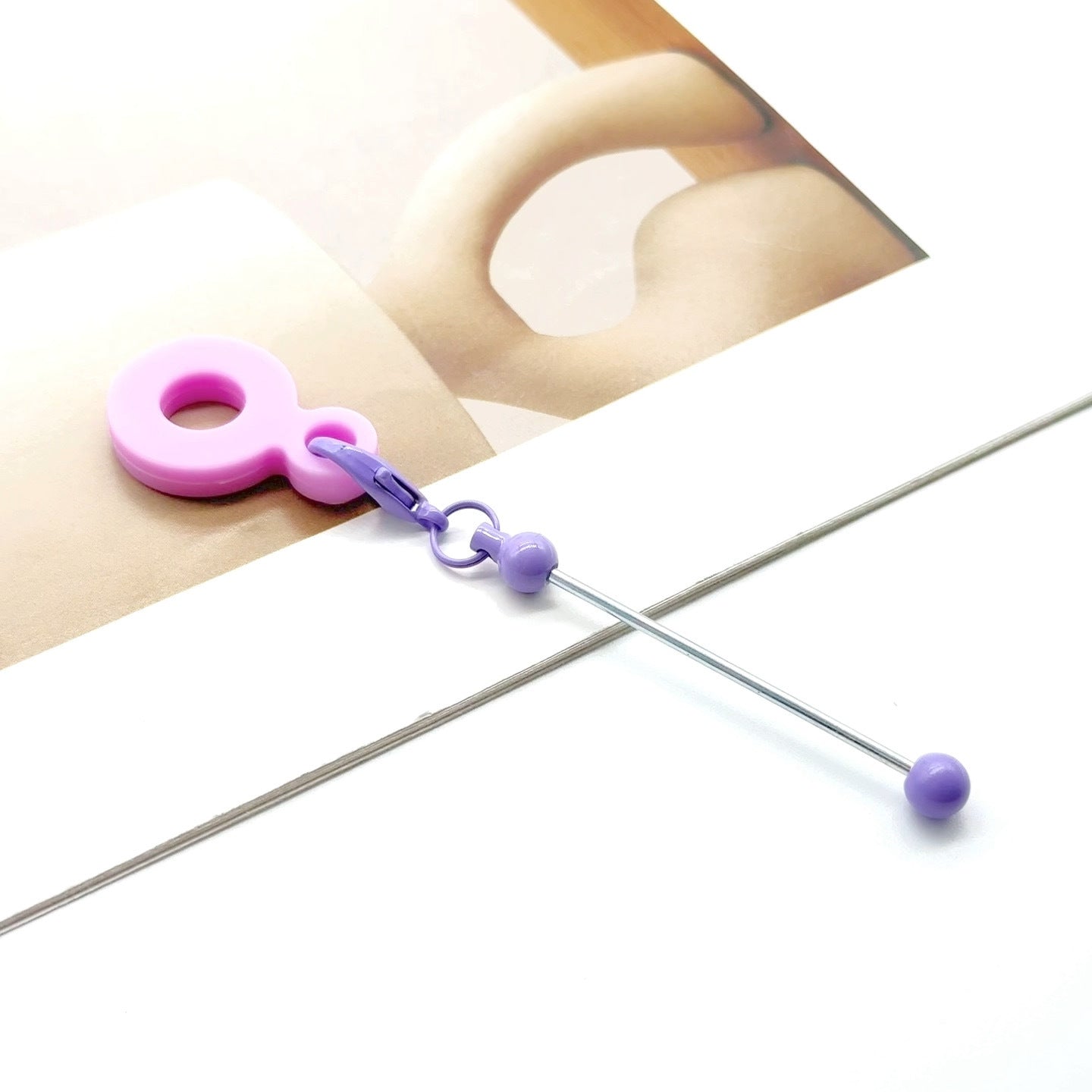 Wholesale Silicone DIY Beadable Straw 8-10mm Silicone Straw Keychain Accessories