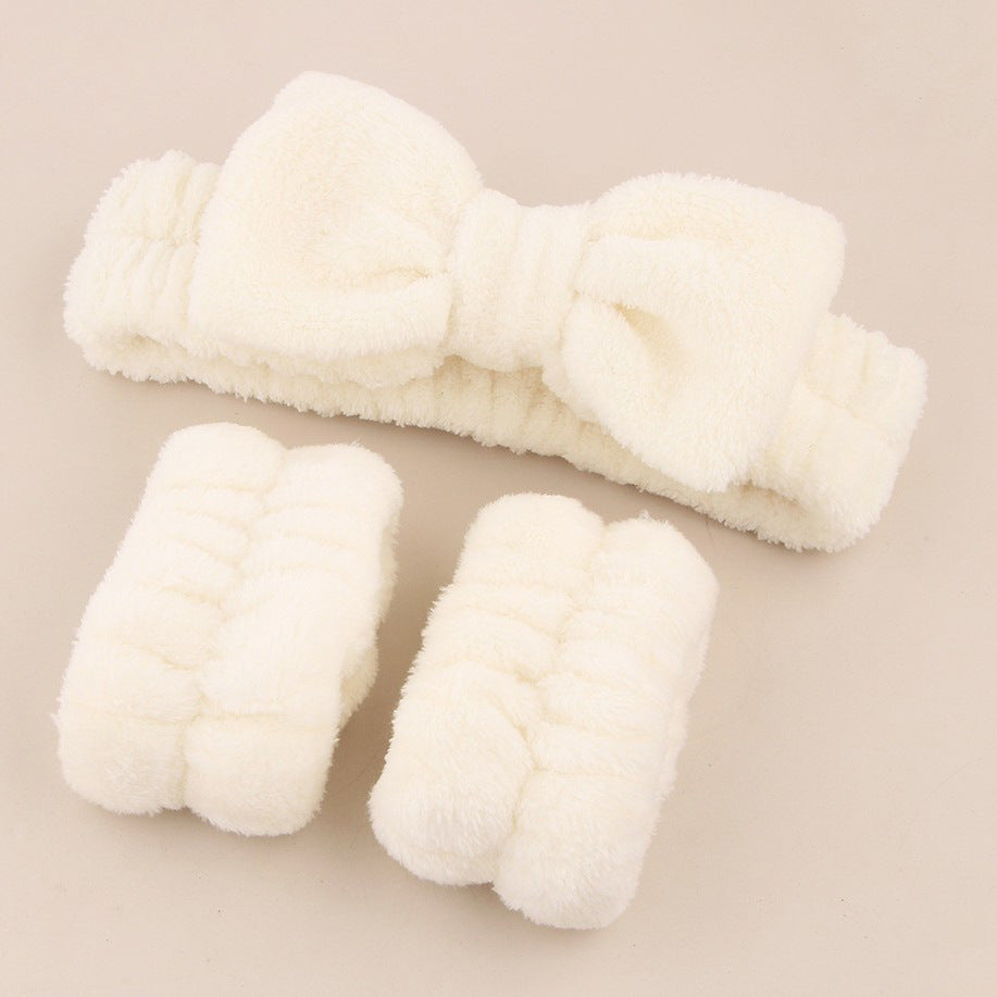 Wholesale Face Wash Waterproof Set Bow Knot Simple Fabric Headband