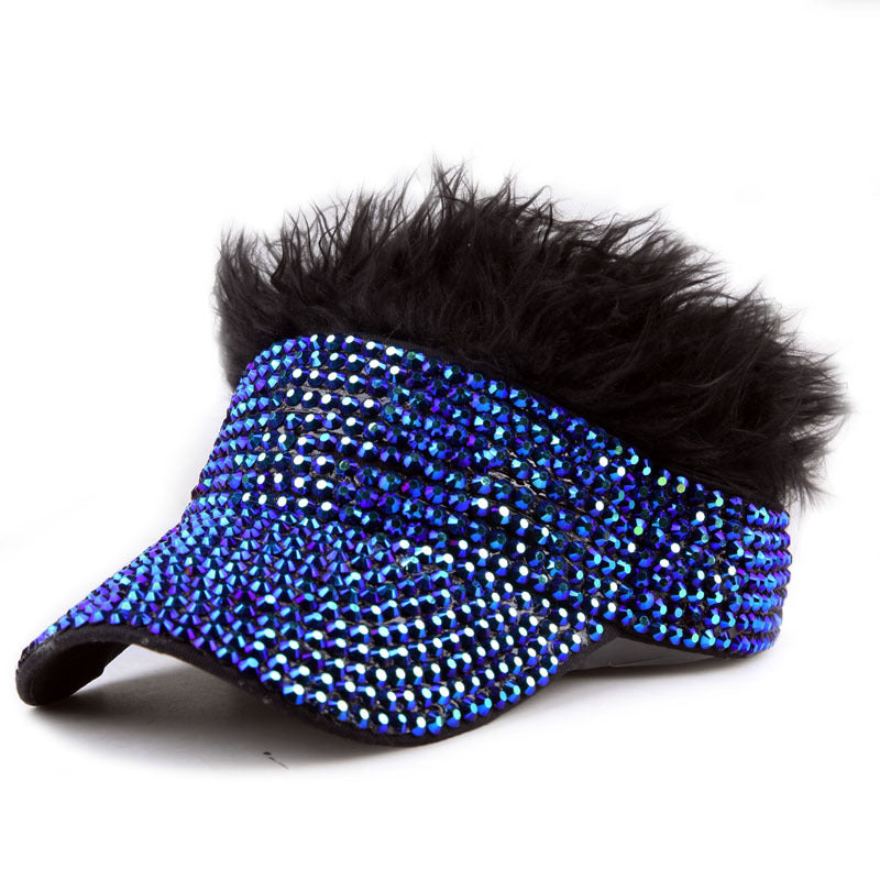 Wholesale Diamond Studded Wigs with An Empty Top Baseball Cap