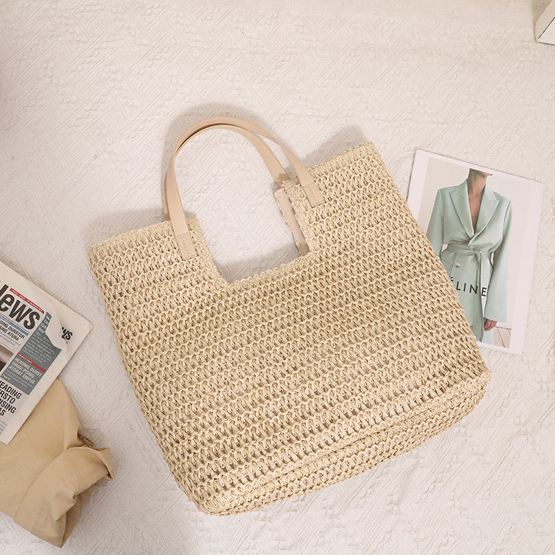Wholesale of Simple and High-capacity Straw Woven Bags