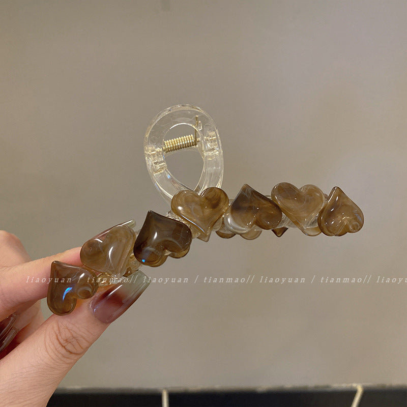 Wholesale Jelly Color Love New Summer Acrylic Hair Clips