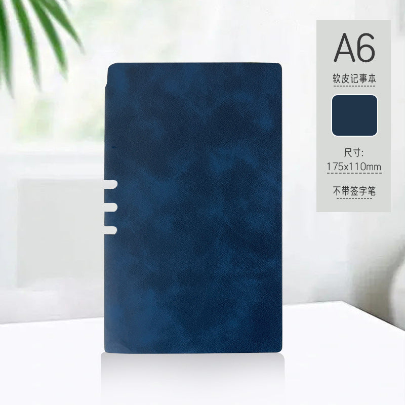 Wholesale A6 notebook with leather cover,  small notebook