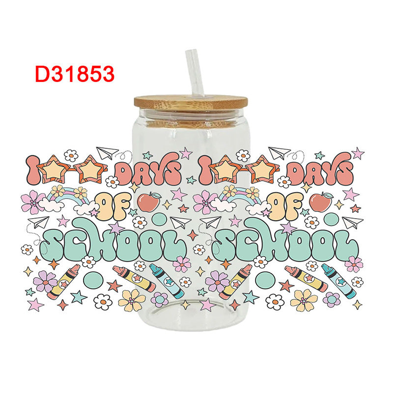 Wholesale Color Book Series 16oz Cup UV DTF Wraps