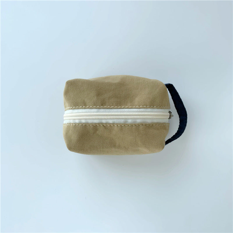 Wholesale Small Size Canvas Cotton Solid Color Mini Storage Bag