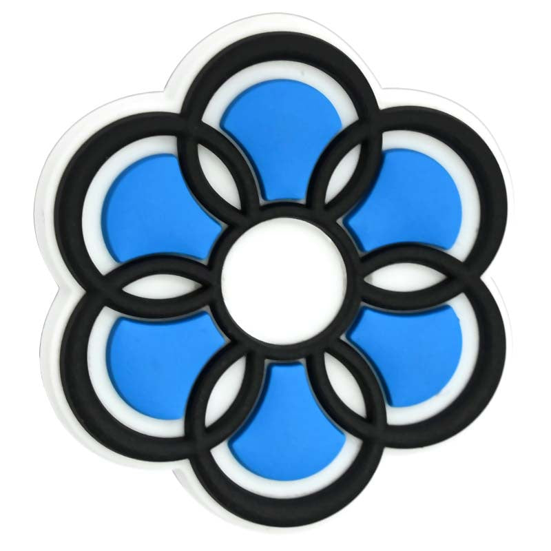 Wholesale Random 100pcs Colored Flower Shaped Focal Beads