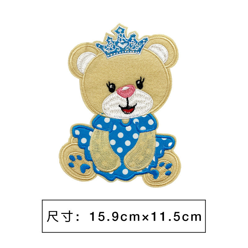 Wholesale Cartoon embroidery clothing decoration large patch cloth stickers