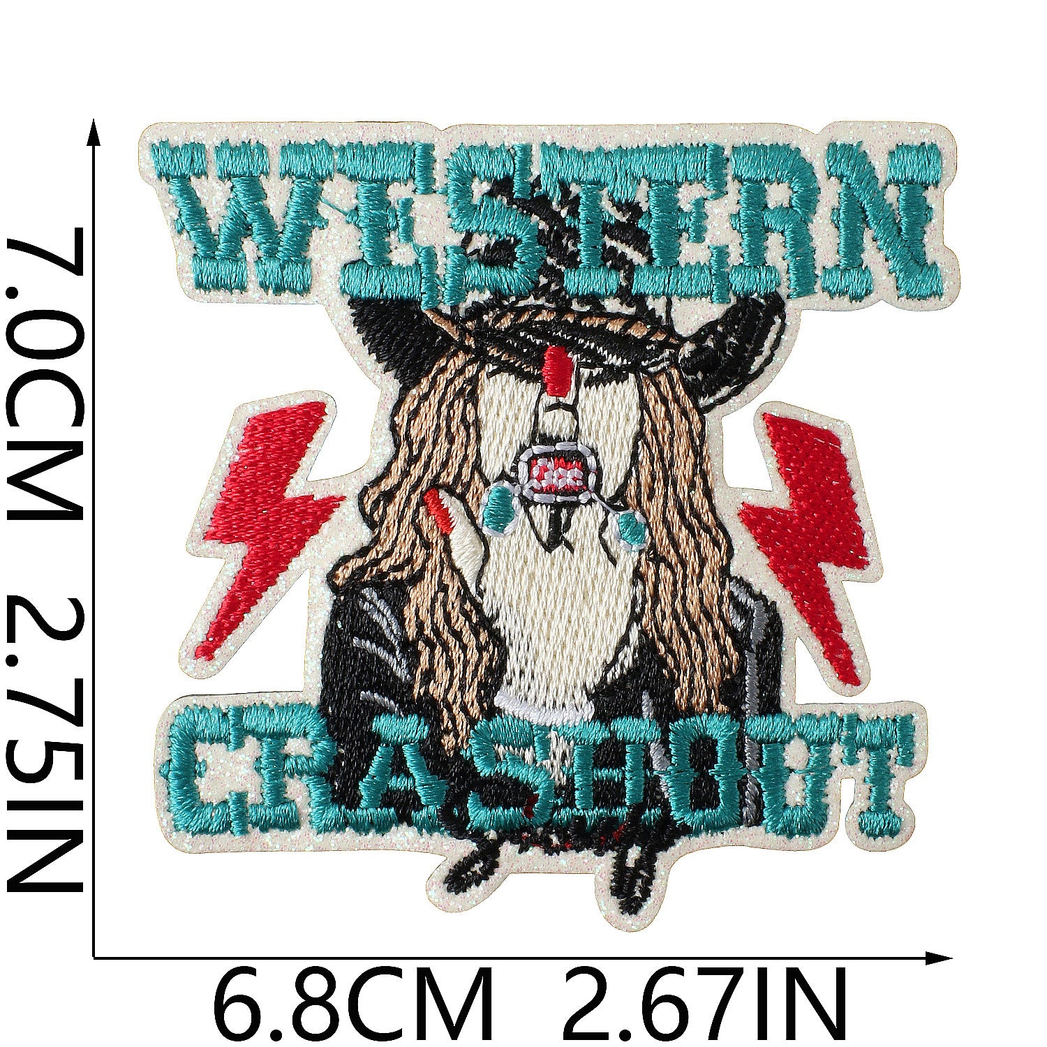 Wholesale American Western Cowboy Embroidered Iron On Patch Clothing Decorative Craft Supply Gift