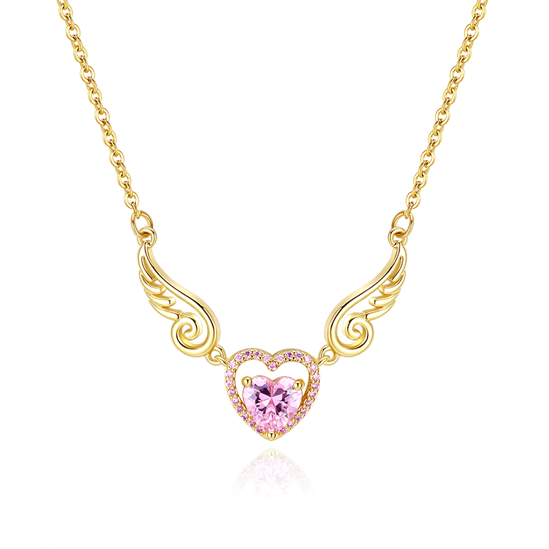 Wholesale Valentine's Day Love Zircon Copper Necklace Bracelet Set