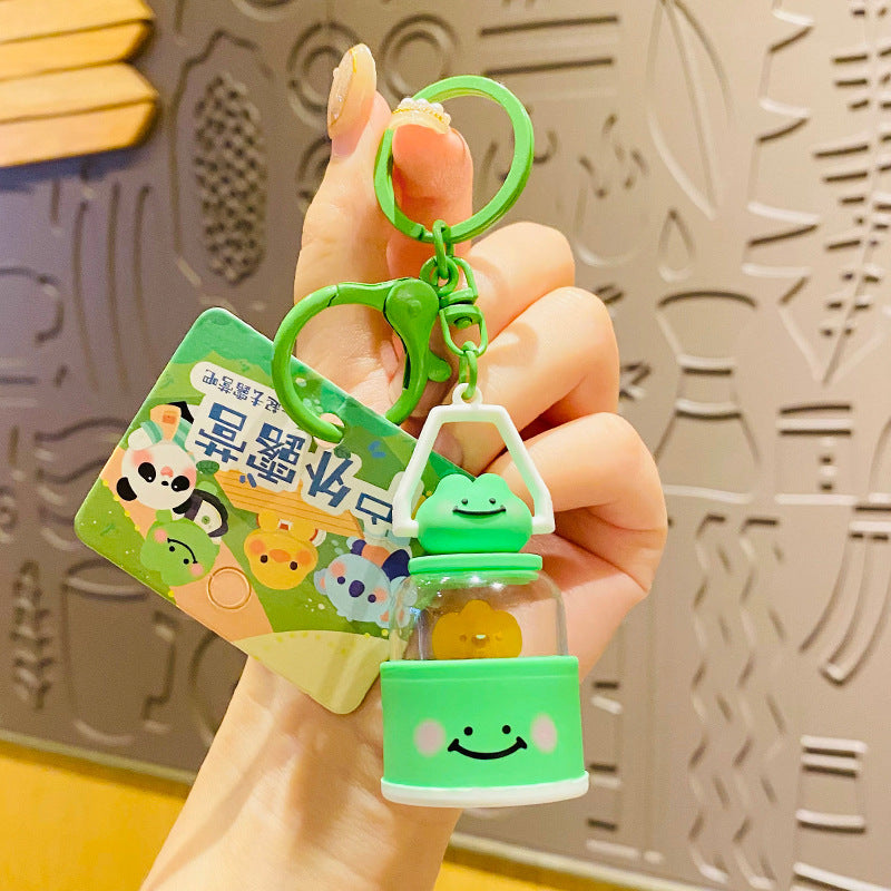 Wholesale Creative Cartoon Outdoor Camping Lamp Acrylic Keychain