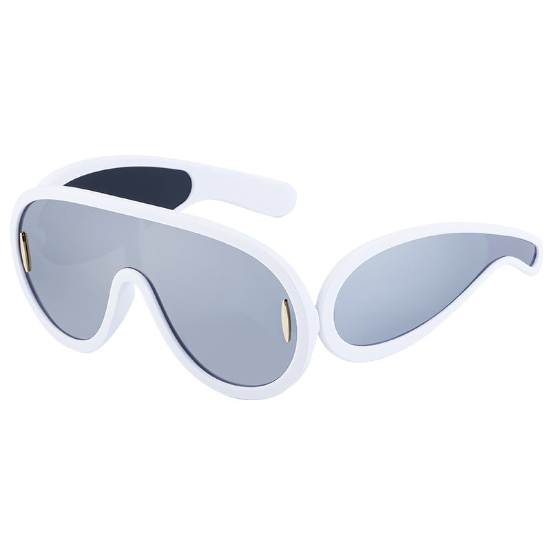 Wholesale PC Integrated Large Frame Sports Cycling Sunglasses