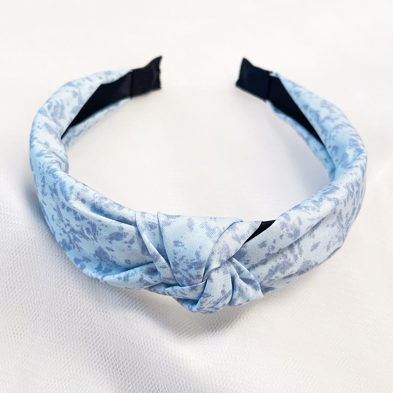 Wholesale Fabric flower cross knot wide edge sweet headband