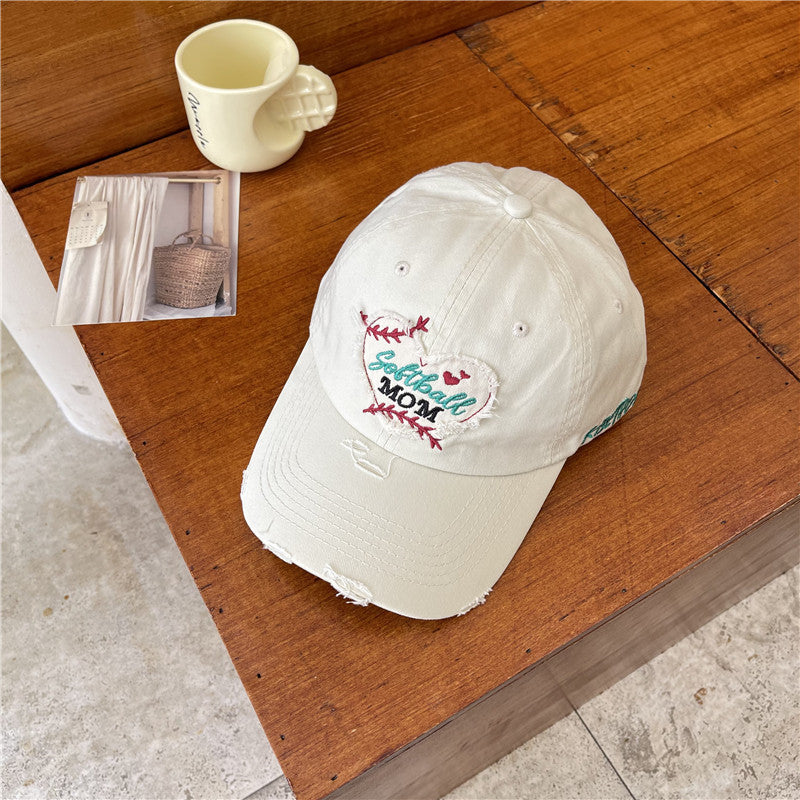 Wholesale Love Fleece Perforated Cotton Baseball Hat