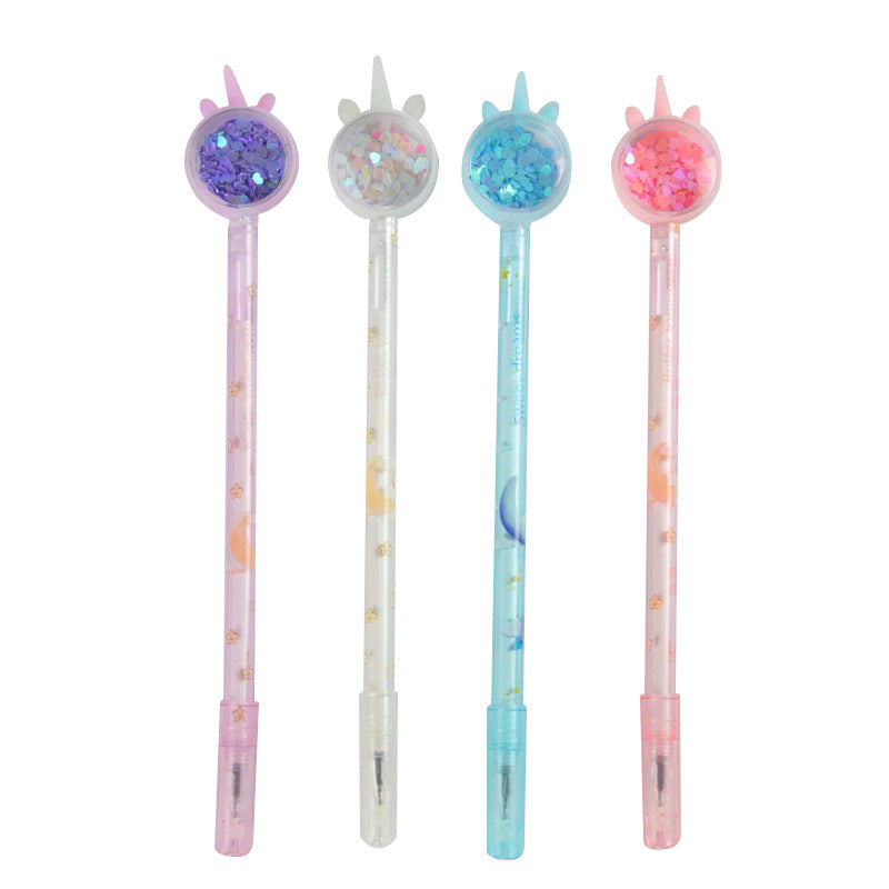 Wholesale Creative Batch Unicorn Glitter Plastic Pen