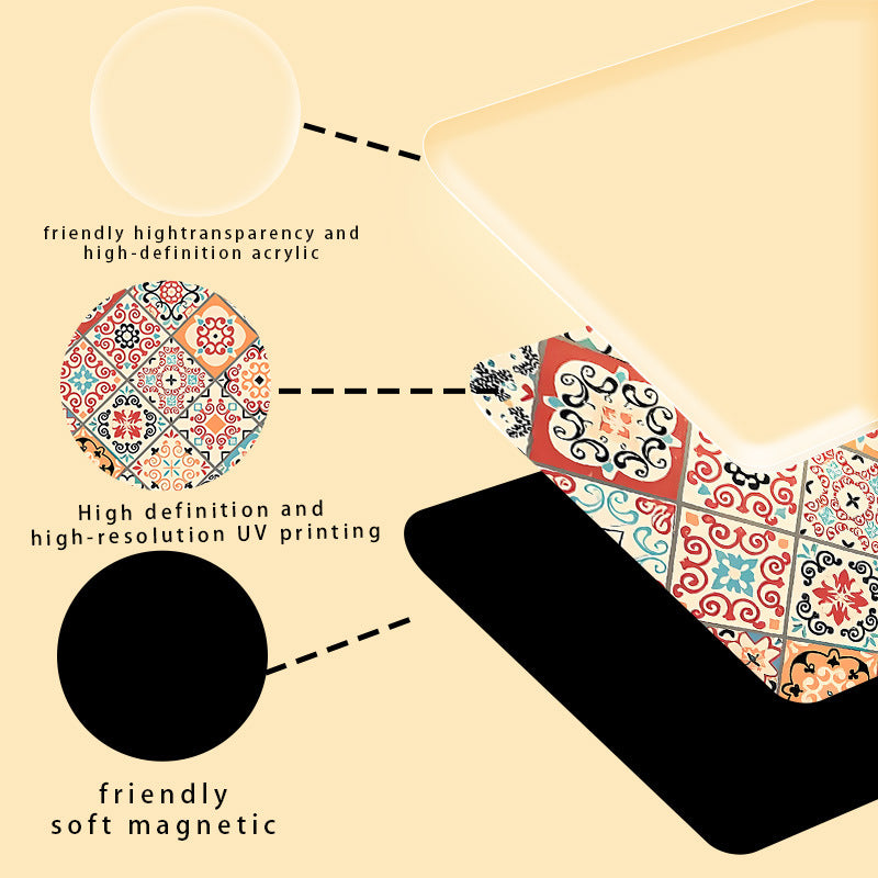 Wholesale English alphabet word transparent acrylic magnetic refrigerator magnet