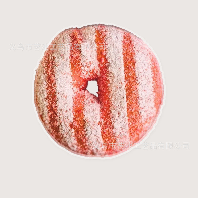 Wholesale New simulation bagels hand-made bread keychain creative acrylic jewelry bag pendant