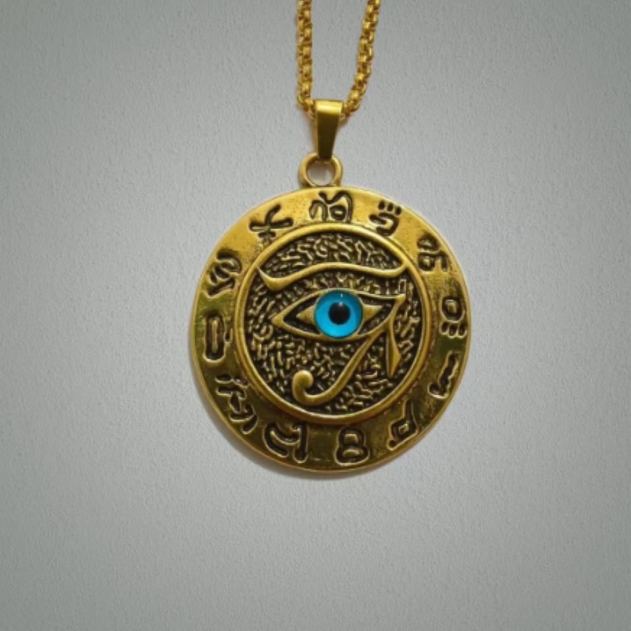 Wholesale Retro Lion Head Owl Thor Hammer Devil Eye Three One Knot Arrow Necklace