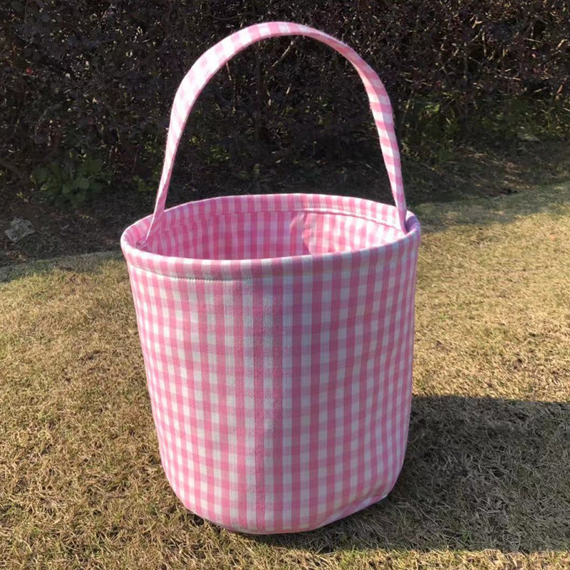 Wholesale 30PCS Easter Plaid Cotton Handbag