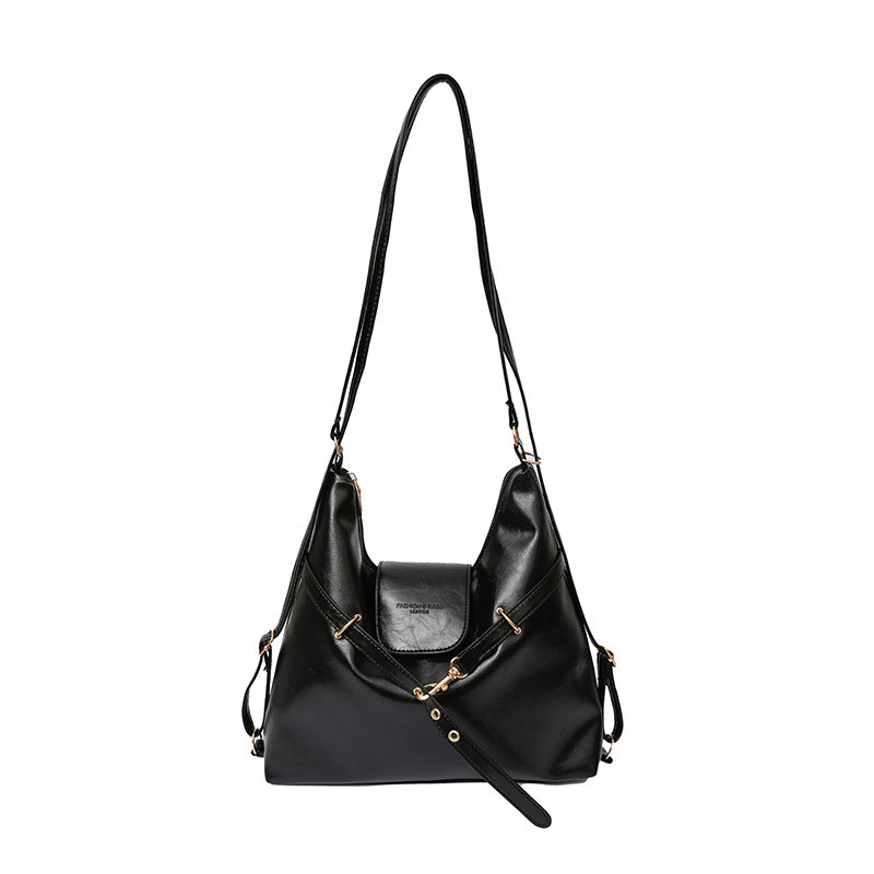 Wholesale Retro commuter tote bag for women large capacity niche design shoulder messenger bag lightweight backpack