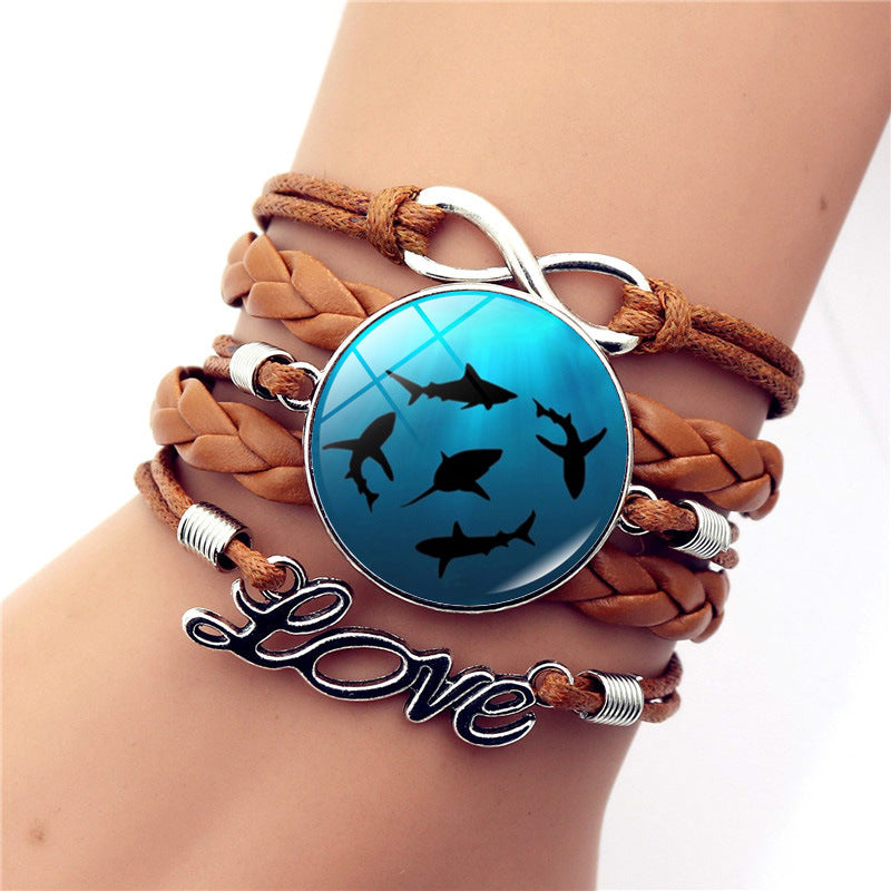 Tortuga al por mayor Tortuga Delphin Infinity Símbolo de Infinito Love Brown Multicapa de multa