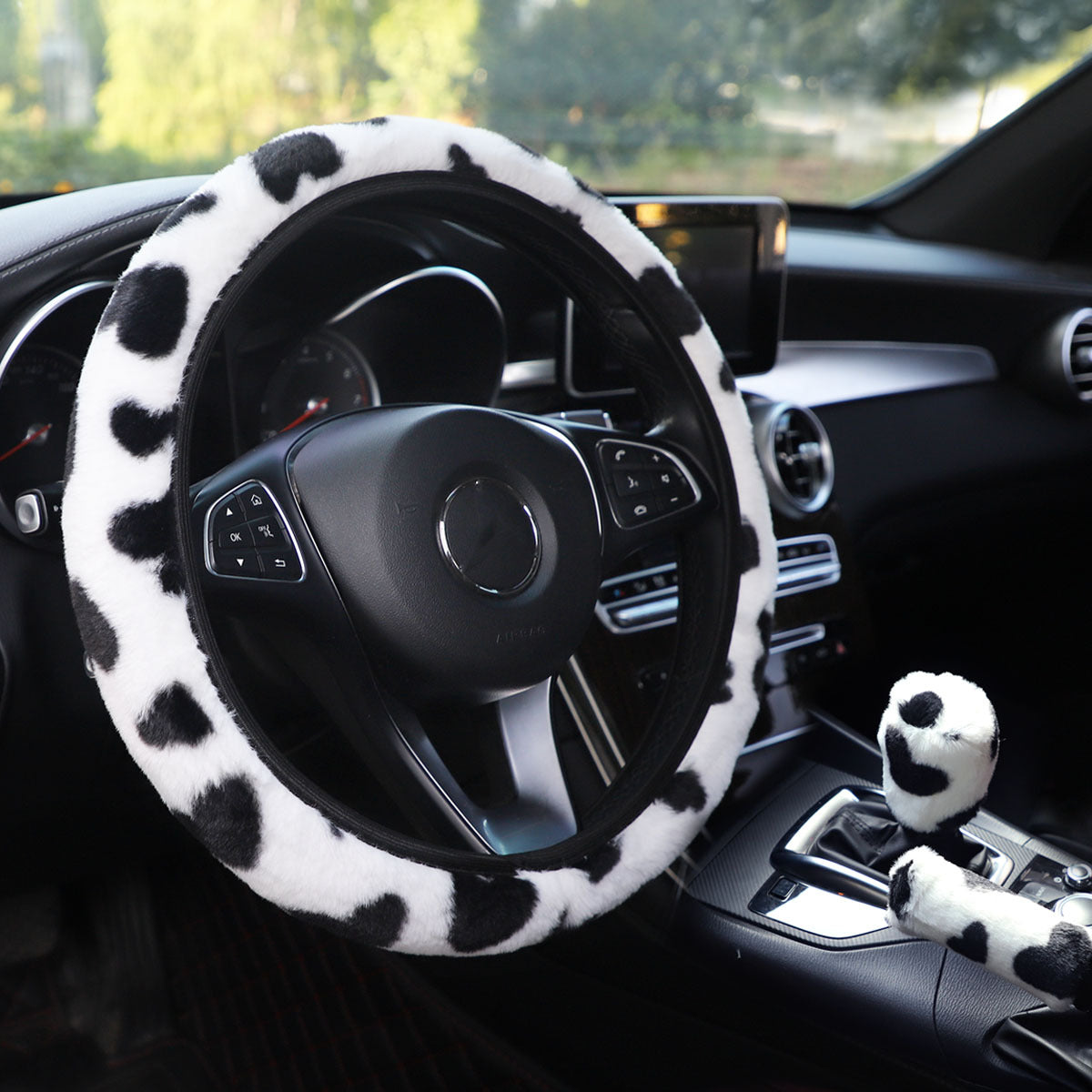 Wholesale Love Plush Universal Car Steering Wheel Cover