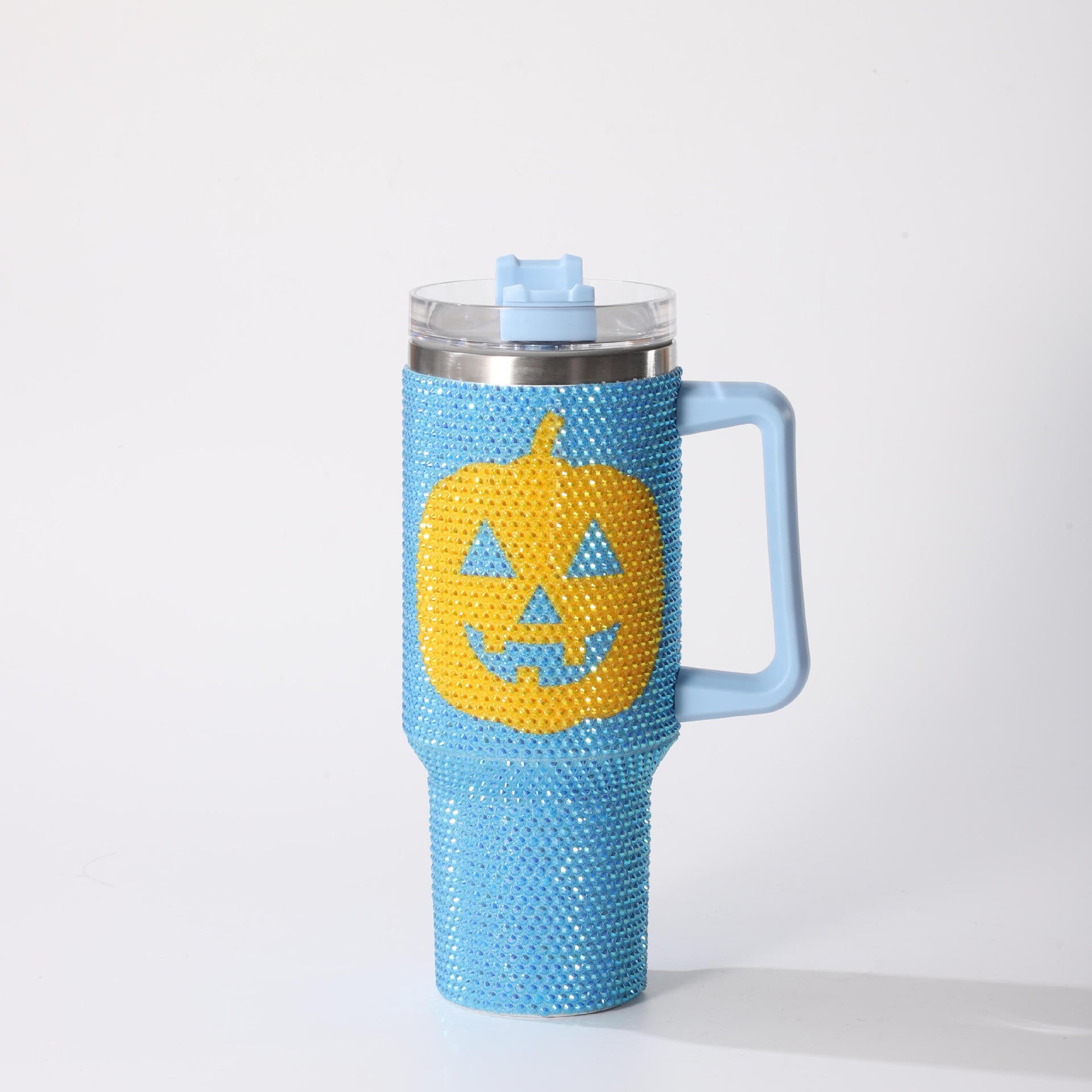 Wholesale pumpkin face cup 40oz large capacity stainless steel car ice bully cup