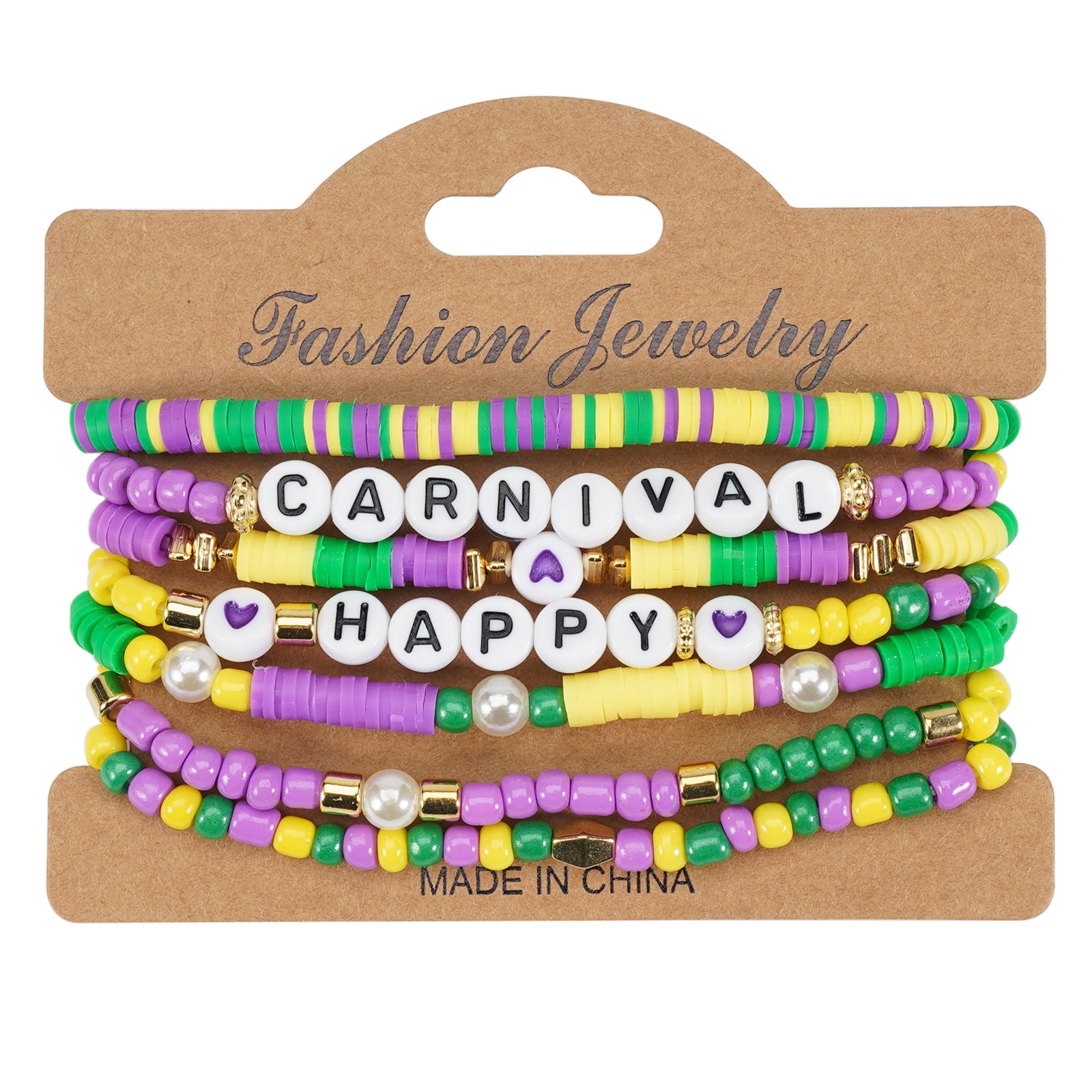 Wholesale Carnival Love Soft Ceramic Beaded Bracelet