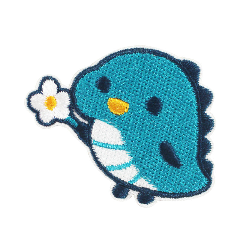 Wholesale Cloth Embroidery Patches Cartoon Animal Designs Self Adhesive Decorative Fashion Accessory For Clothing Towel DIY