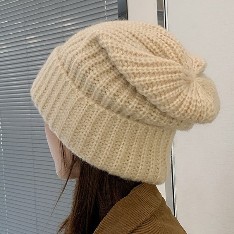 Wholesale Pile Hat Fashion All-match Knitted Wool Hat
