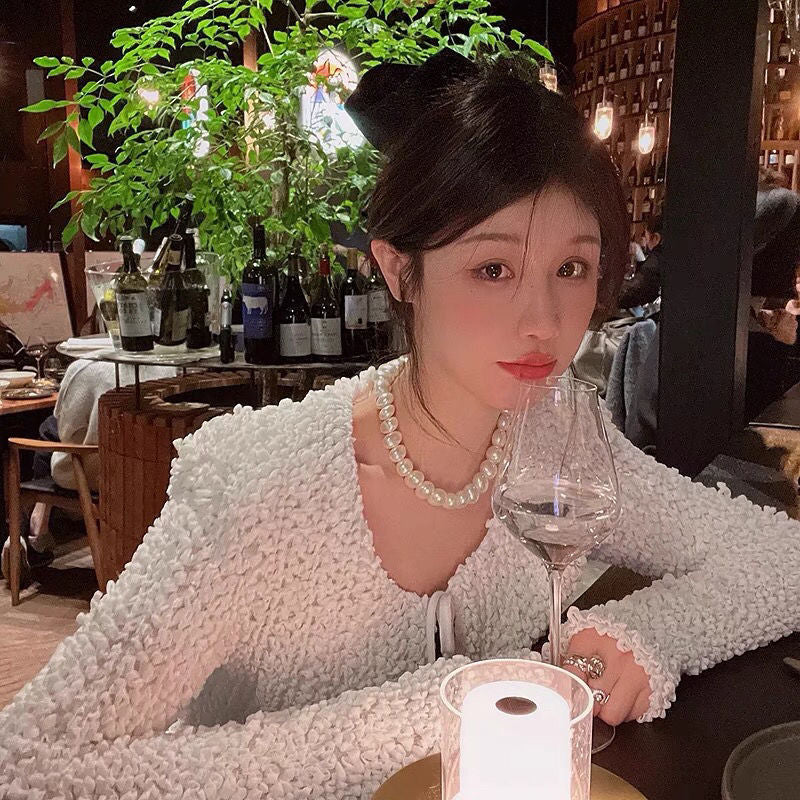 Wholesale women's pearl necklace clavicle French style necklace