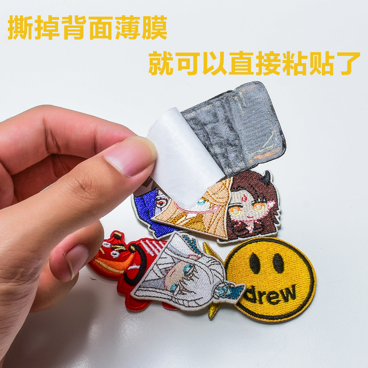 Wholesale Trendy Embroidered Felt Patches Self Adhesive For Clothing Jeans Repair Boutique Resale