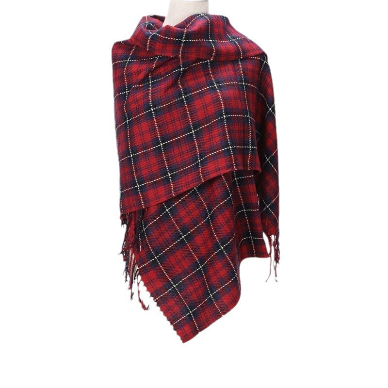 Wholesale Autumn and Winter Imitation Cashmere Plaid Scarves