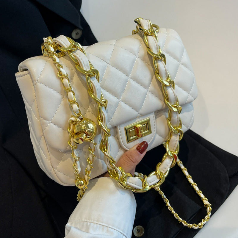 Wholesale Diamond Embroidery Chain Shoulder Armpit Small Square Bag