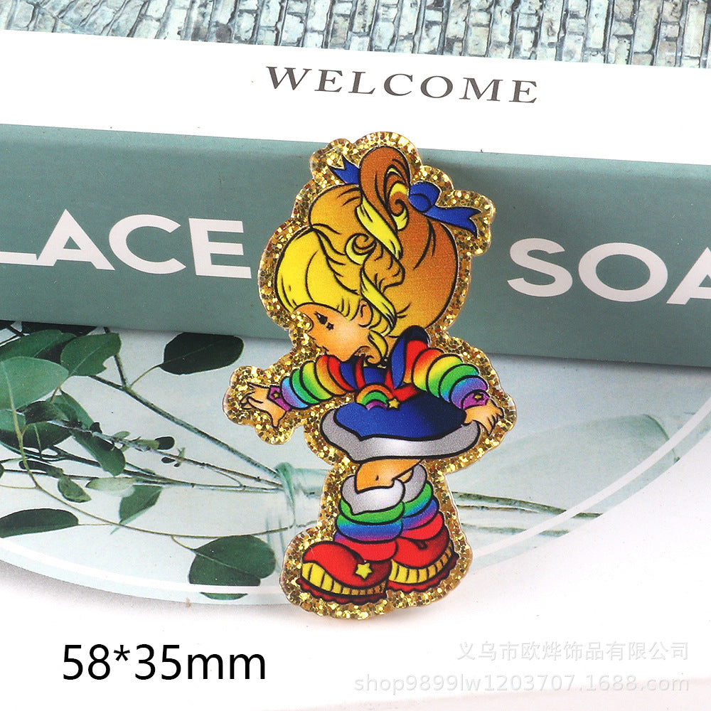 Wholesale Cute cartoon character and animal accessories in acrylic OLY Exclusive