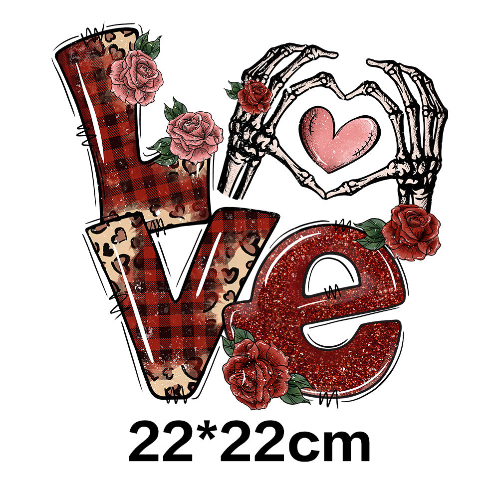 Wholesale Skeleton Valentine' s Day UV DTF Ready To Press Transfers Wraps