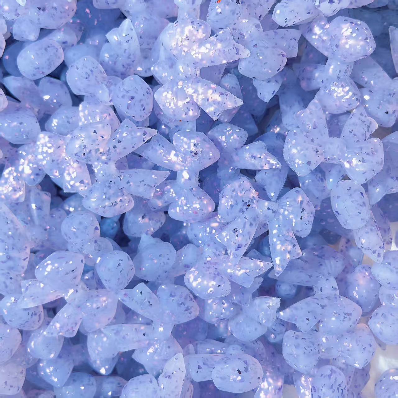 Wholesale 10pcs/ pack 3D bow translucent small silicone cartoon beads