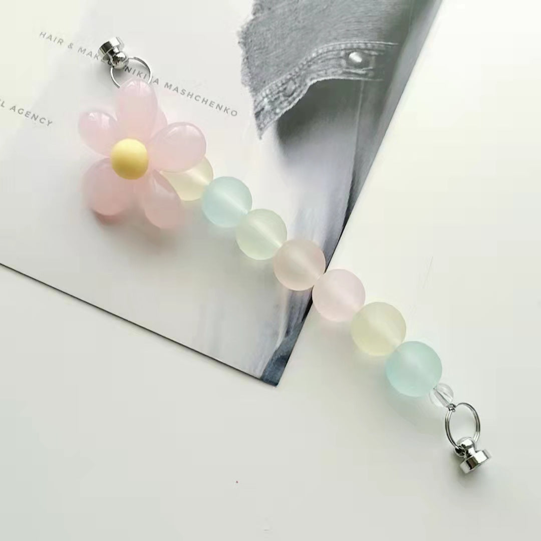 Cadena de telefonía móvil de flores acrílicos al por mayor