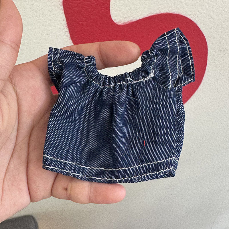 Wholesale Little Skirt  Can Wear Floral Dress 10cm Pendant Doll Clothes Accessories