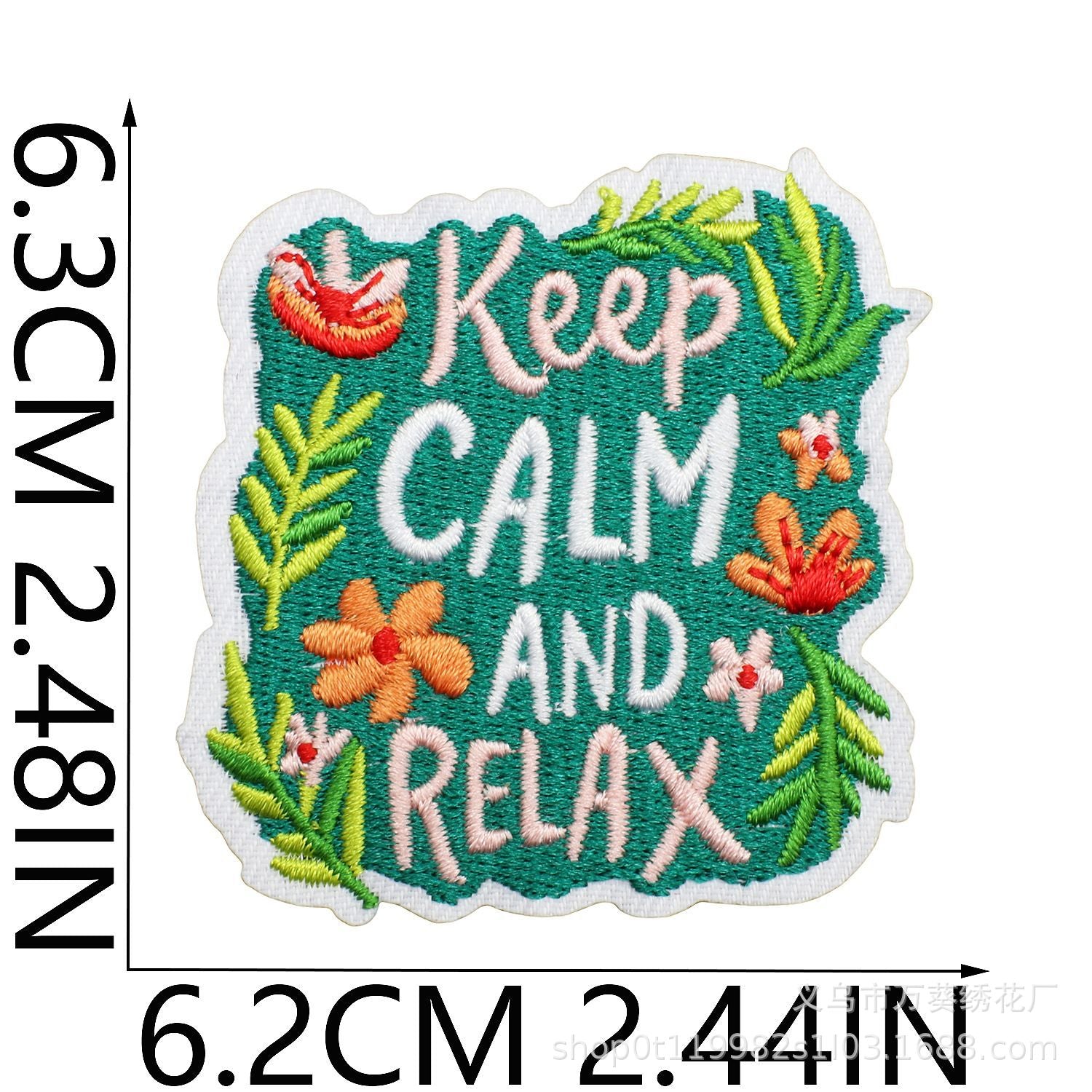 Wholesale Inspirational Embroidered Patch Alphabet Motto Clothing Decorative Accent For Resale