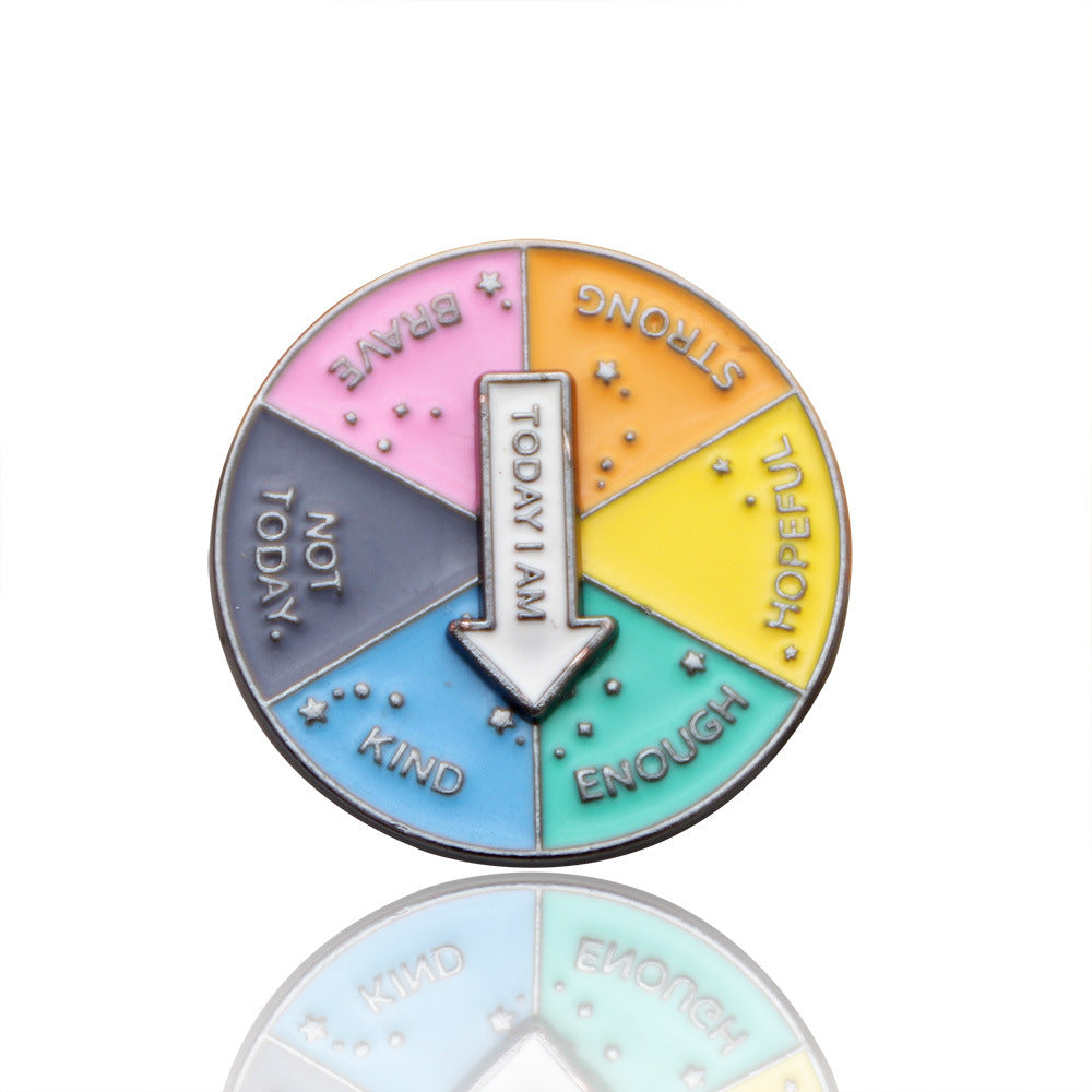 Wholesale Mood Expression Battery Power Creative Brooch