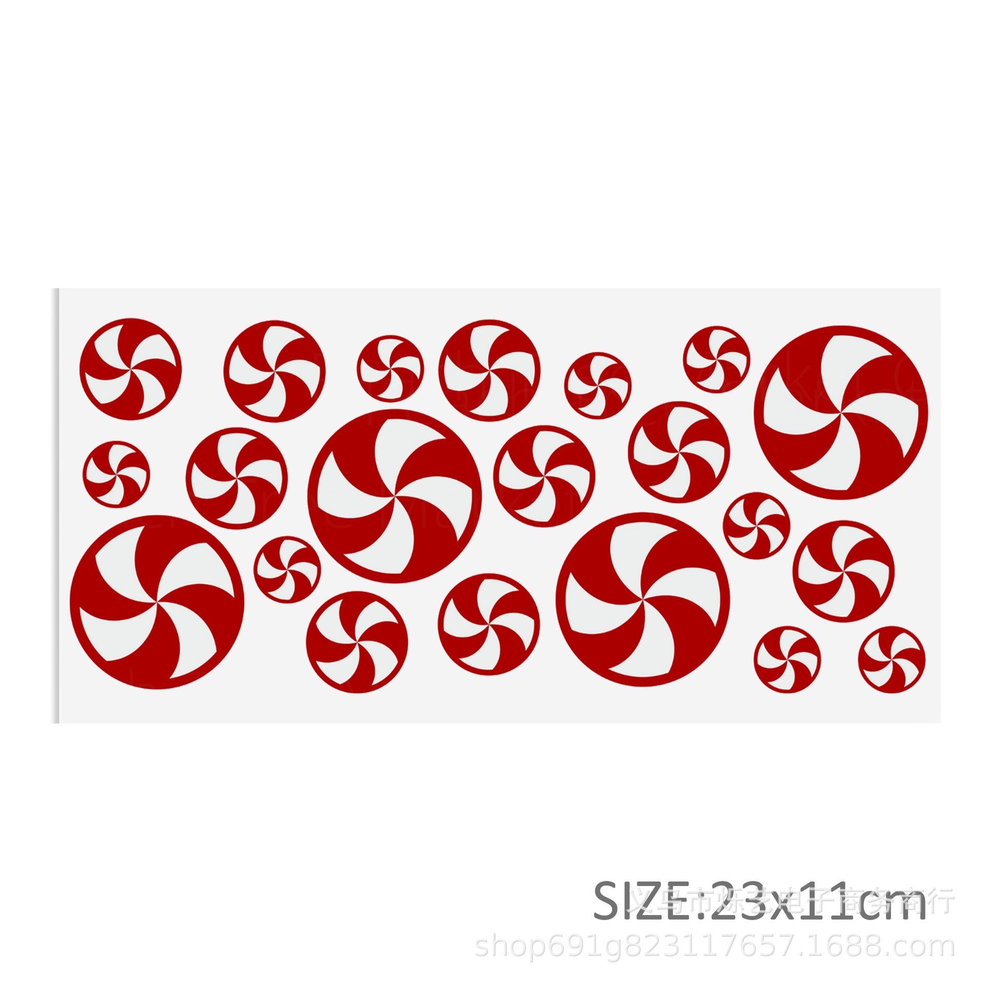 Wholesale Christmas series of ice cream cartoons   16oz Cup UV DTF Wraps