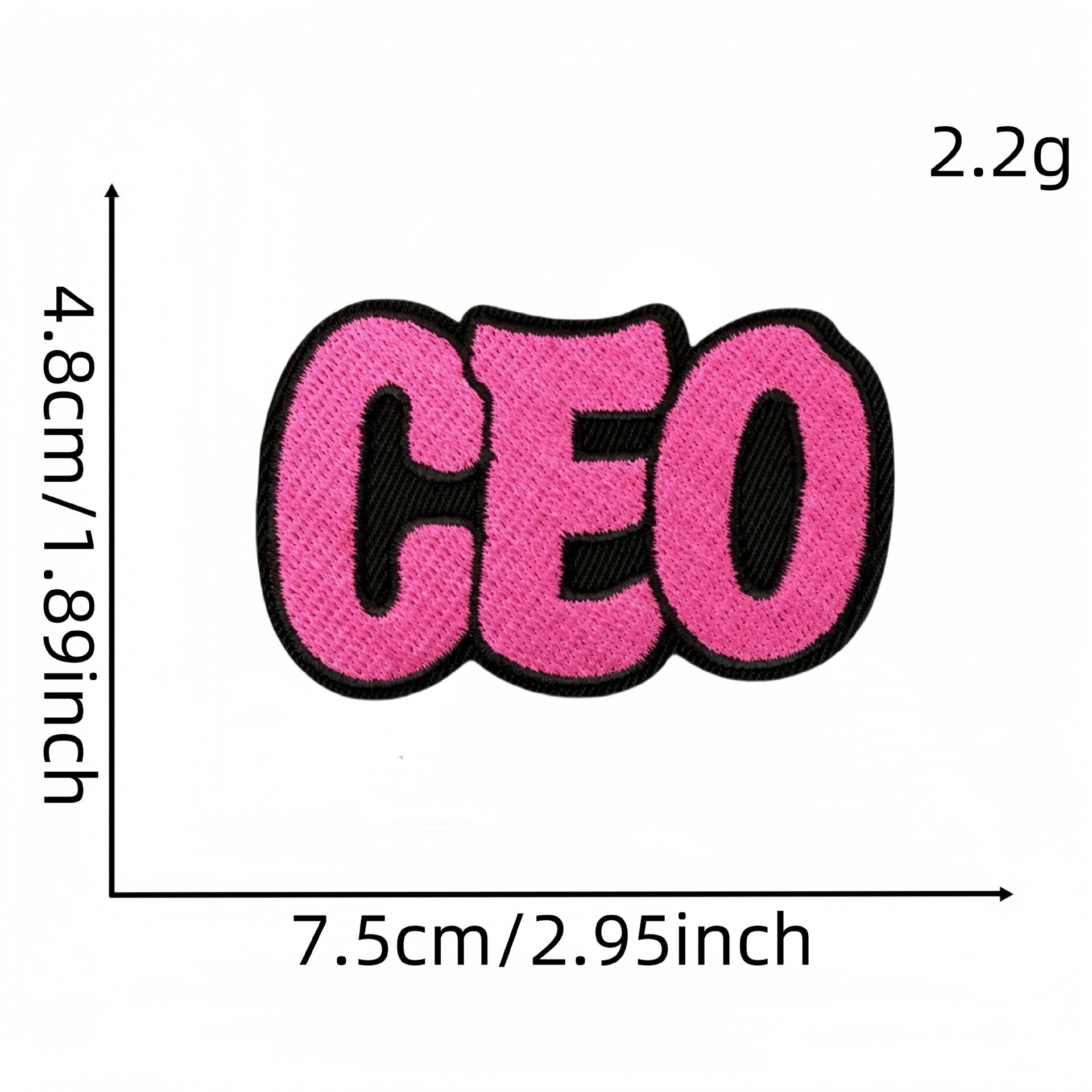 Wholesale Cartoon colored English text DIY Patches