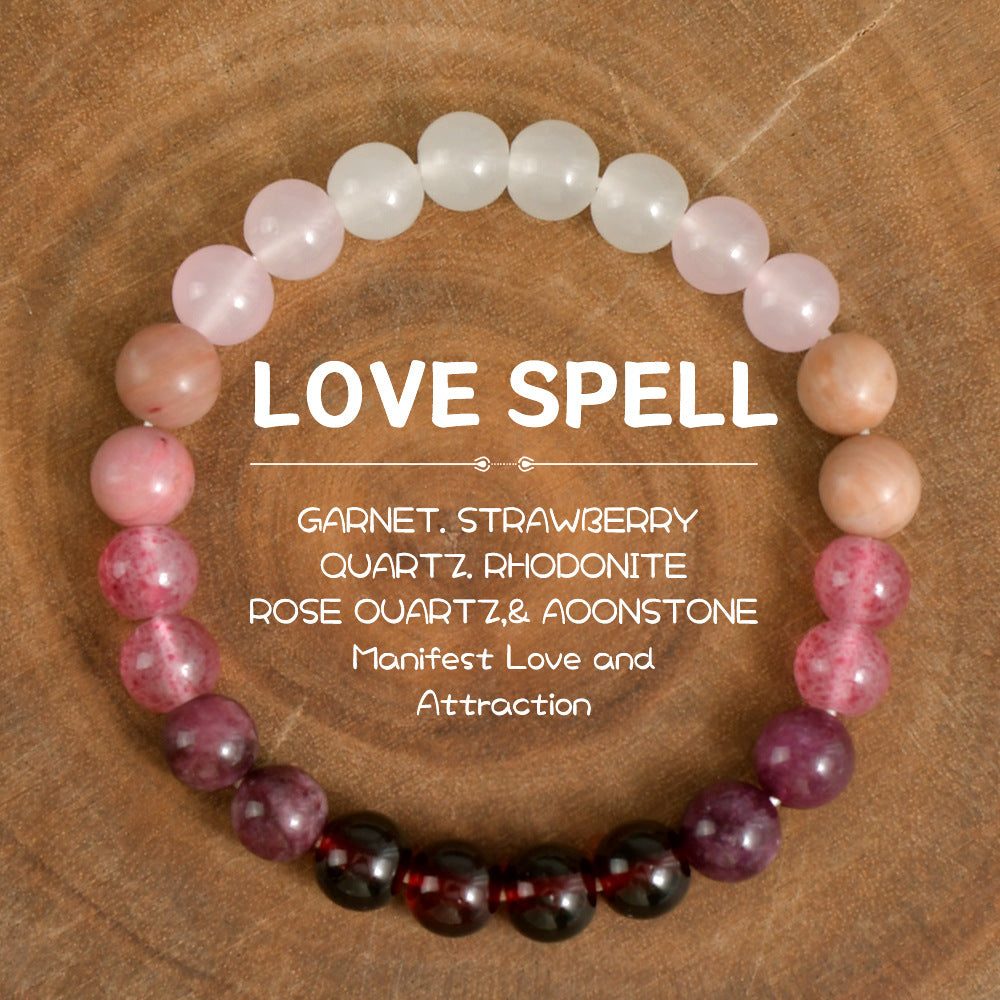 Wholesale Natural Stone Beaded Crystal Bracelets